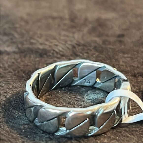 Interlocking G Gucci Ring in 925 Sterling Silver size Italy 14 USA 6 - Picture 6 of 10